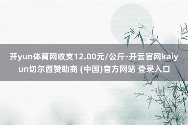 开yun体育网收支12.00元/公斤-开云官网kaiyun切尔西赞助商 (中国)官方网站 登录入口