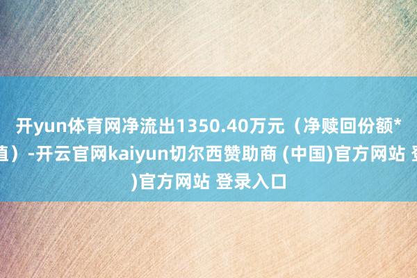 开yun体育网净流出1350.40万元(净赎回份额*单元净值)-开云官网kaiyun切尔西赞助商 (中国)官方网站 登录入口
