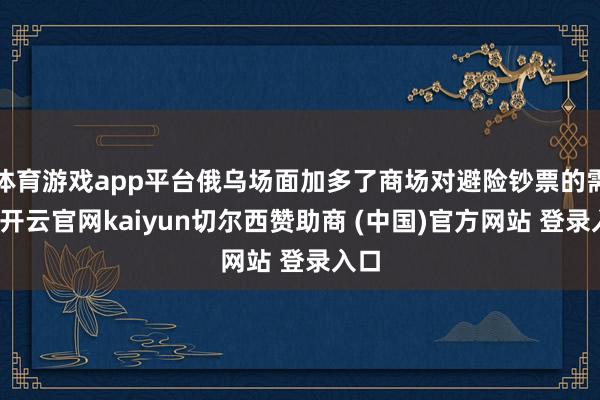 体育游戏app平台俄乌场面加多了商场对避险钞票的需求-开云官网kaiyun切尔西赞助商 (中国)官方网站 登录入口