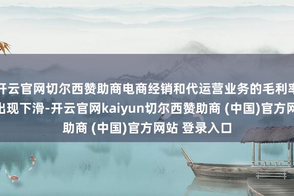 开云官网切尔西赞助商电商经销和代运营业务的毛利率水平也同步出现下滑-开云官网kaiyun切尔西赞助商 (中国)官方网站 登录入口
