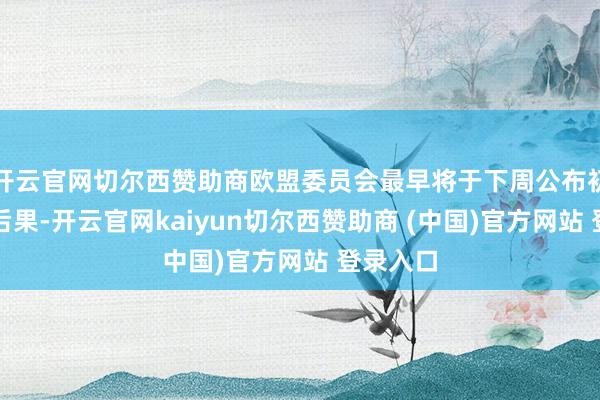 开云官网切尔西赞助商欧盟委员会最早将于下周公布初步走访后果-开云官网kaiyun切尔西赞助商 (中国)官方网站 登录入口